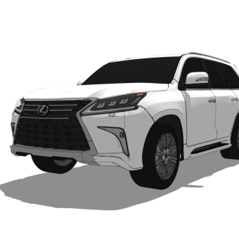 超精细汽车模型 雷克萨斯 Land Cruiser Lexus 2020